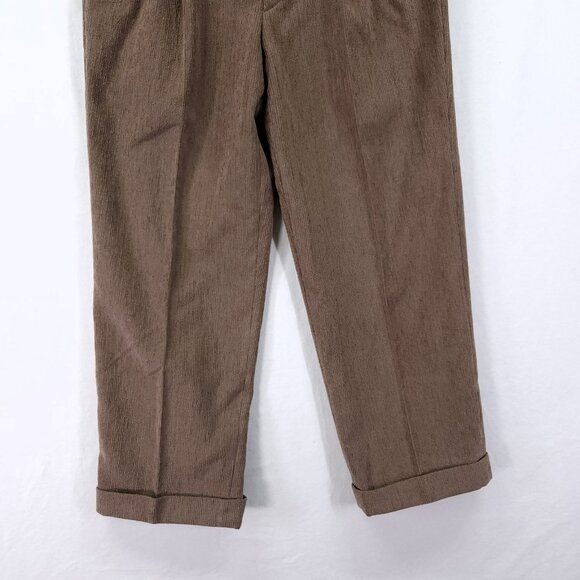 St. Croix Men's Pleated Textured Wool Blend Pants 30x27 Straight Cuff Leg - Picture 11 of 15